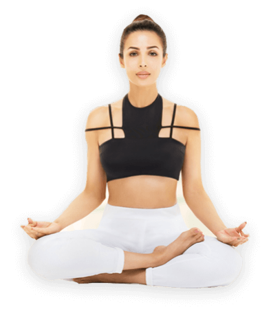 Celebrity Malaika Arora doing meditation